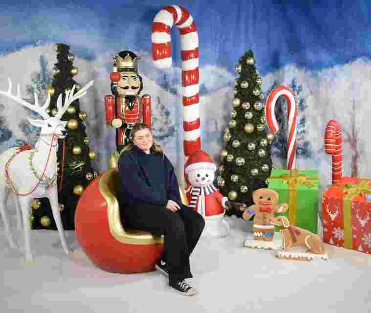 odin events christmas prop hire and festive theming. Nutcracker prop, candy cane prop, gingerbread props.