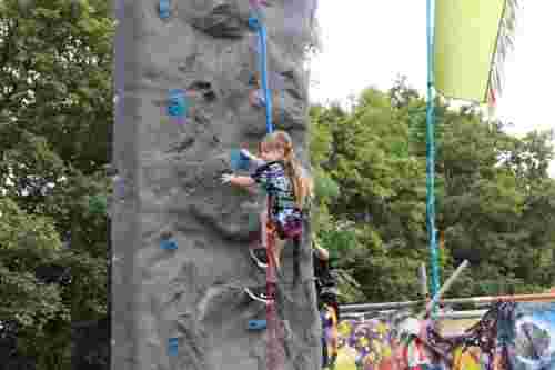 Mobile Climbing Wall at Glastonbury Festival