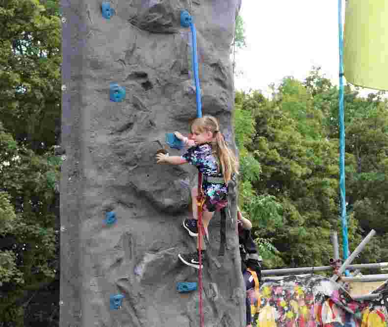 Mobile climbing wall hire, Odin Events