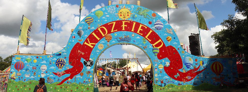 Glastonbury festival Kidzfield entrance