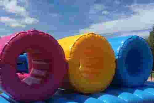 Inflatable tunnels obstacle